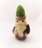 Felted Little Gnome, Winter Gnome, Tomte Style Gnome Figurine, Wool Gnome  - Image 2