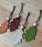 Felt Oak Leaf Hanging Decoration in Neutral Colours - Woodland Christmas Baubles - Image 8