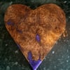 wooden love heart chopping board 