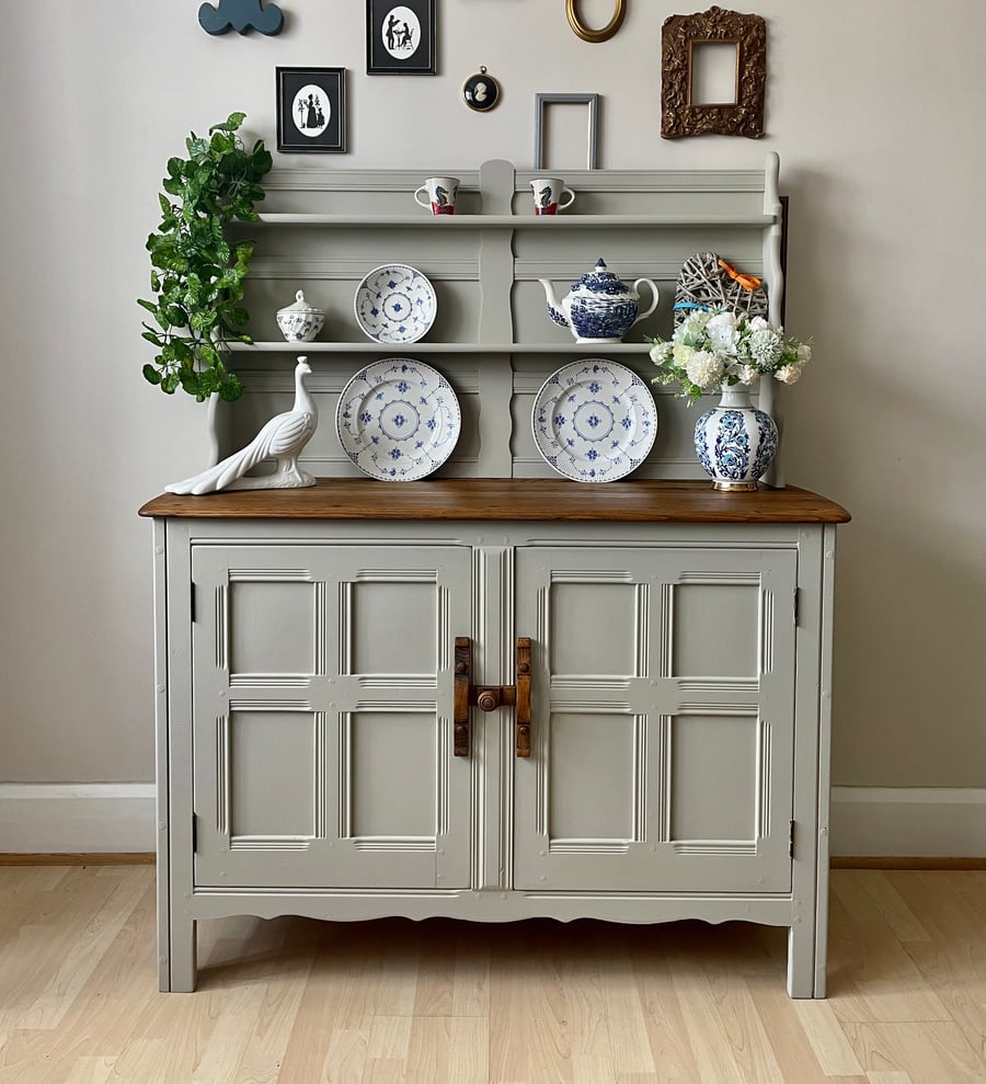 Original  Ercol Welsh Dresser Sideboard Cabinet Cupboard Shabby Chic Farmhouse S