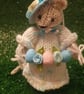 Hand Knitted Easter Mouse- Dotty