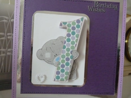 Childs 1st Birthday Card personalised