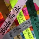 Personalised Sashes - Birthday, Hen Party, Competition, Award, Park Run from