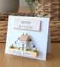 Happy Birthday Card With Removable Wooden Cottage Gift - Image 3