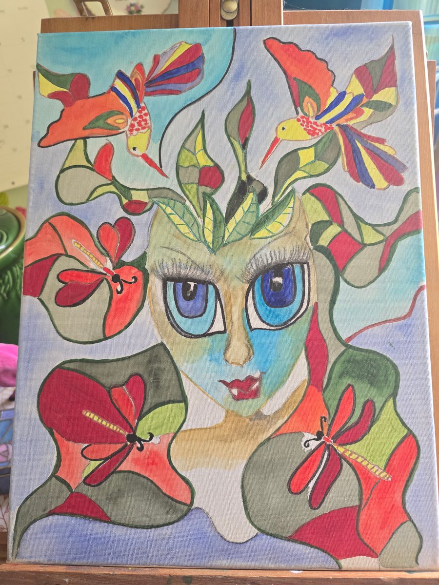 Fairy Acrylic Painting