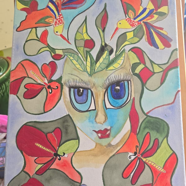 Fairy Acrylic Painting