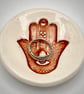 Ceramic Hamsa Hand ring dish - Image 5