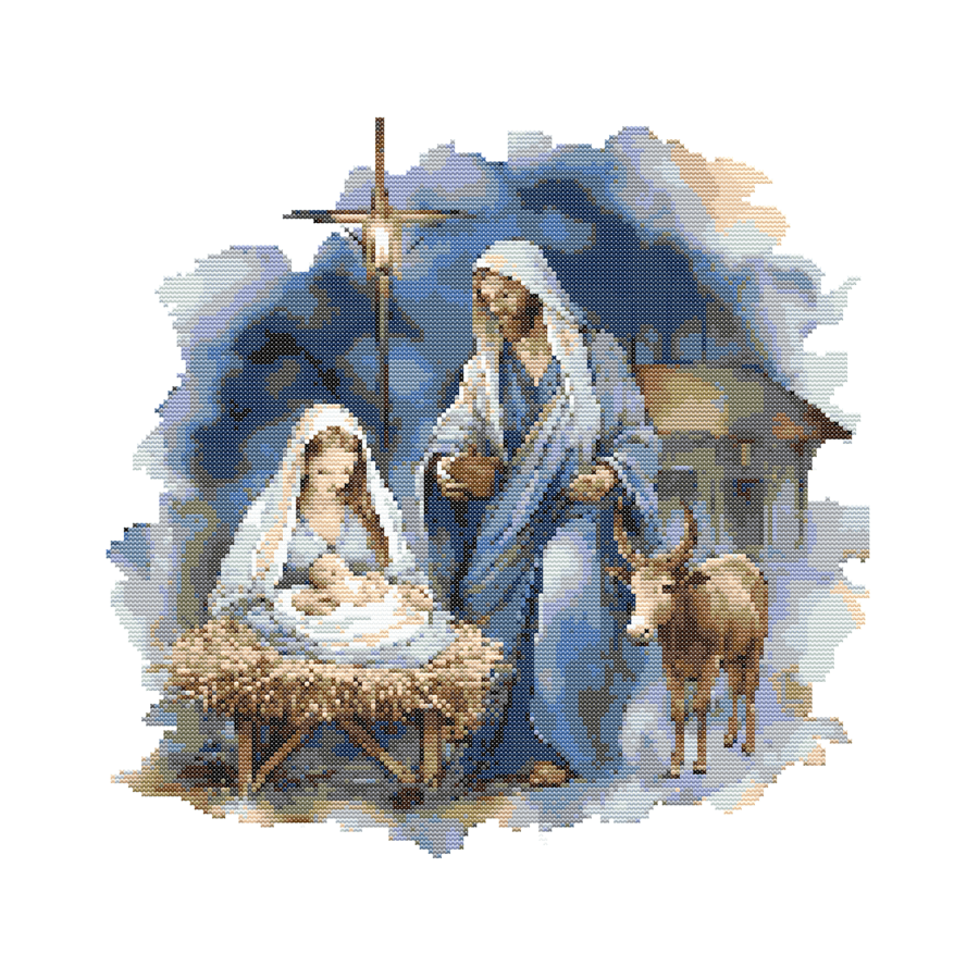 NATIVITY SCENE - Cross Stitch Pattern - Cross Stitch Chart