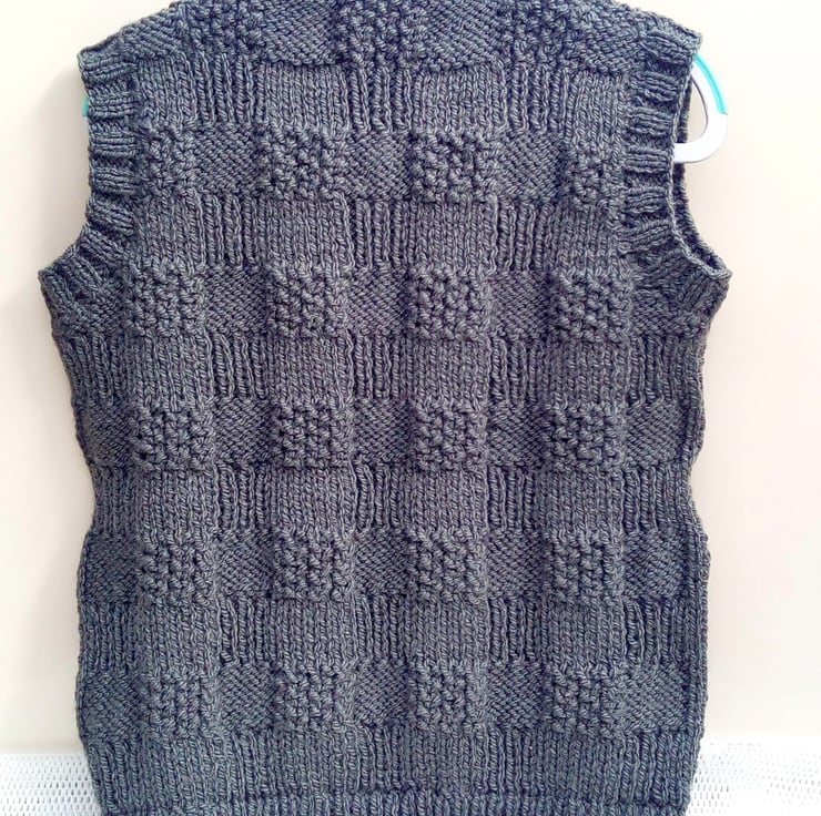 Child's Sleeveless Jumper with Large Basket Wea... - Folksy