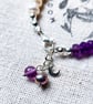 Amethyst & Pearl Celestial Gemstone Bracelet - February & June Birthstone - Image 7