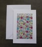 Individually Hand Crafted Textile Blank Card - Image 1
