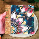 Handbound Watercolour Sketchbook, Mandala Flower, Cotton Rag Paper, Artist Gift