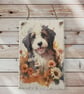 Old English Sheepdog puppy slate wall hanging large - Image 1