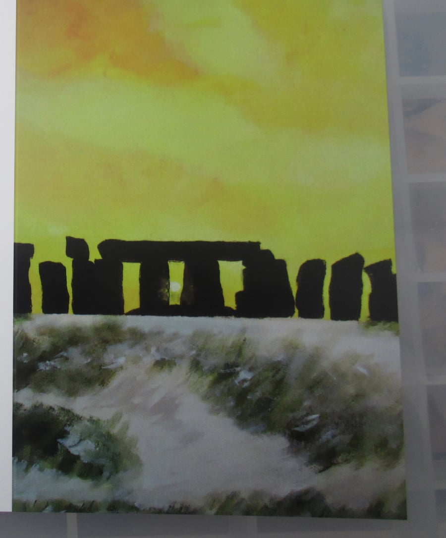 Fine Art Greetings Card - Stonehenge