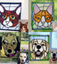 Your Pet in Stained Glass - Custom Stained Glass Pet Portrait - Image 3