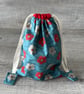  Floral Drawstring Bag Cotton Reusable Gift Bag FREE POSTAGE - Image 2