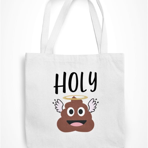 Holy POO Tote Bag Novelty Poo Emoji Eco Friendly Gift