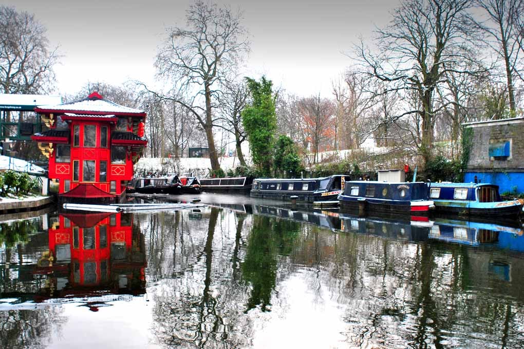 Narrow Boats Regent's Canal London Photograph Print