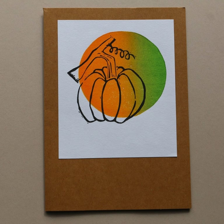 Allotment Pumpkin Card