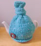 Top Knot Hand Knitted Small Tea Cosy - Image 1