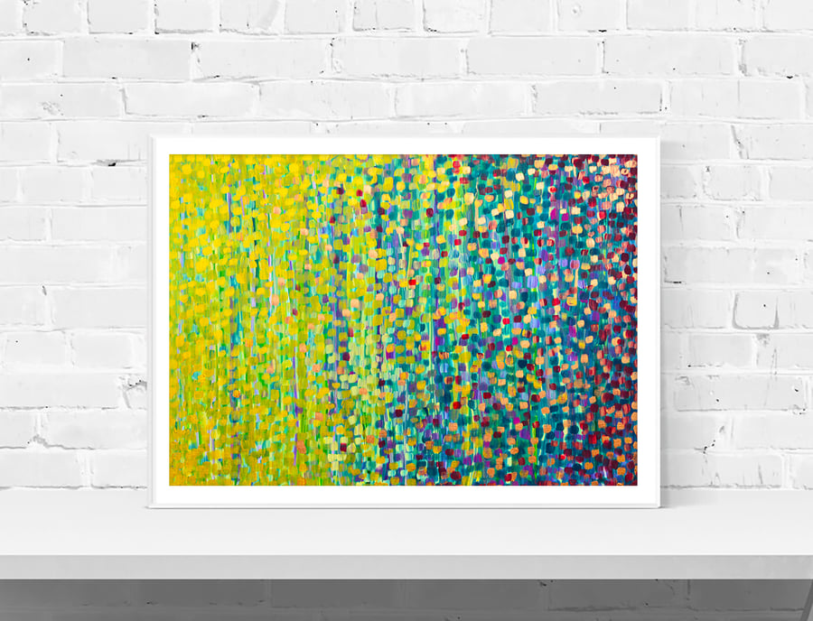 Abstract Wall Art Print - Turning Leaves