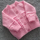 16" Baby Girls Bobble Patterned Cardigan