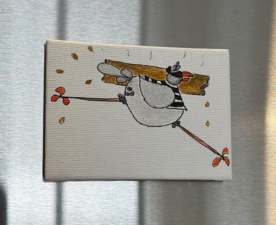 Seagull Stealing a Chip Magnet