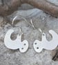 Sloth earrings in sterling silver - Image 4