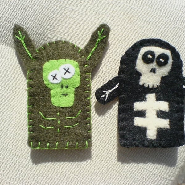Set of Horror Finger Puppets