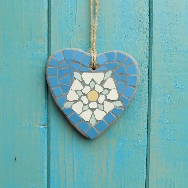 Yorkshire Rose Garden Home Heart Hanging Decoration