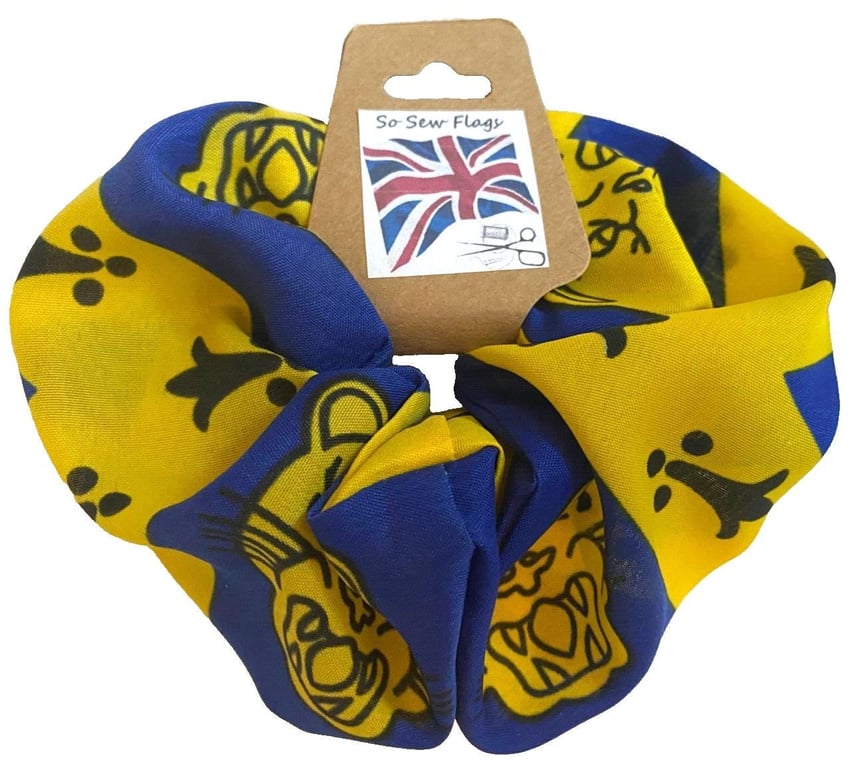 Shropshire New County Flag Hair Scrunchie Scrunchies Accessory Band Elastic