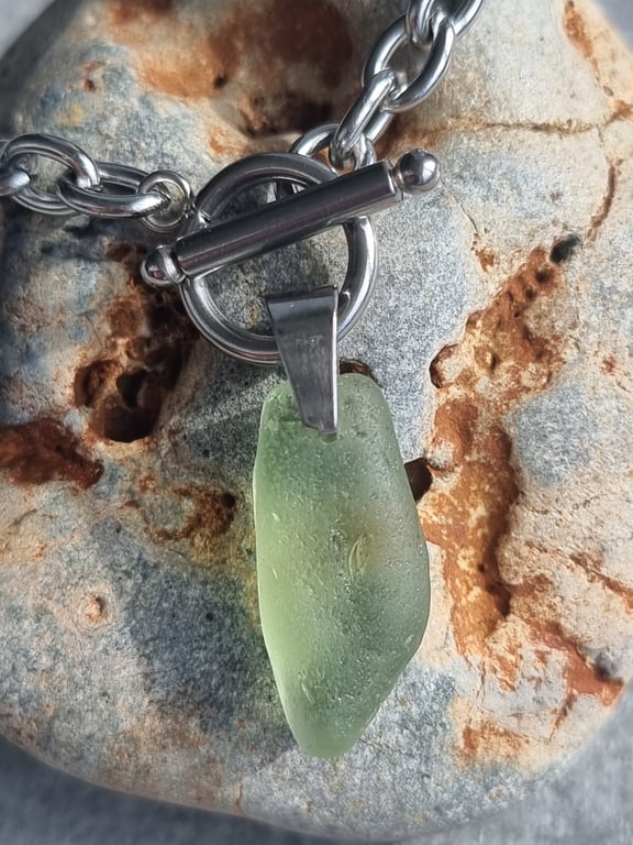 Chunky Seaham seaglass bracelet 