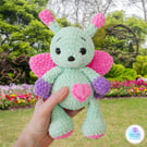 Crochet pastel butterfly soft toy. Butterfly plushie. Crochet toy. UKCA tested.