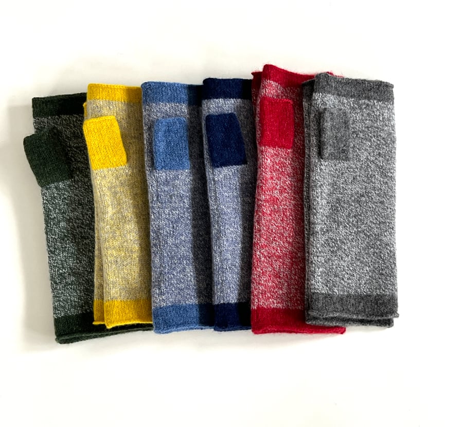 Mittens - Nordic wrist warmers fingerless mittens 