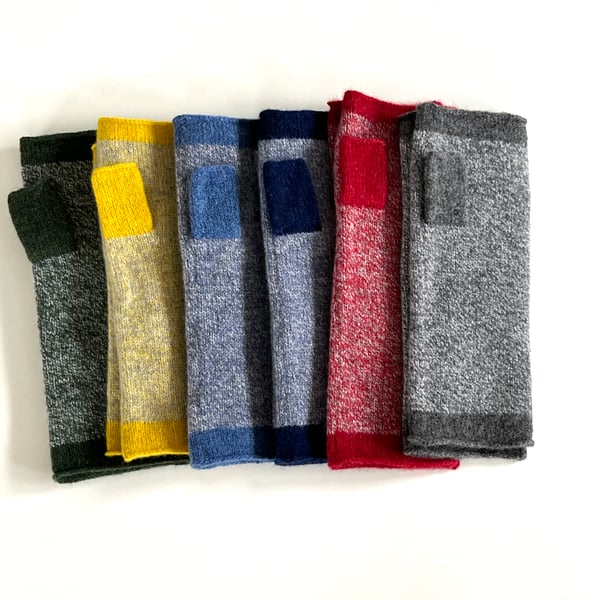 Mittens - Nordic wrist warmers fingerless mittens 