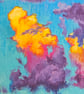 Summer Storm I original artwork oil pastel - Image 3