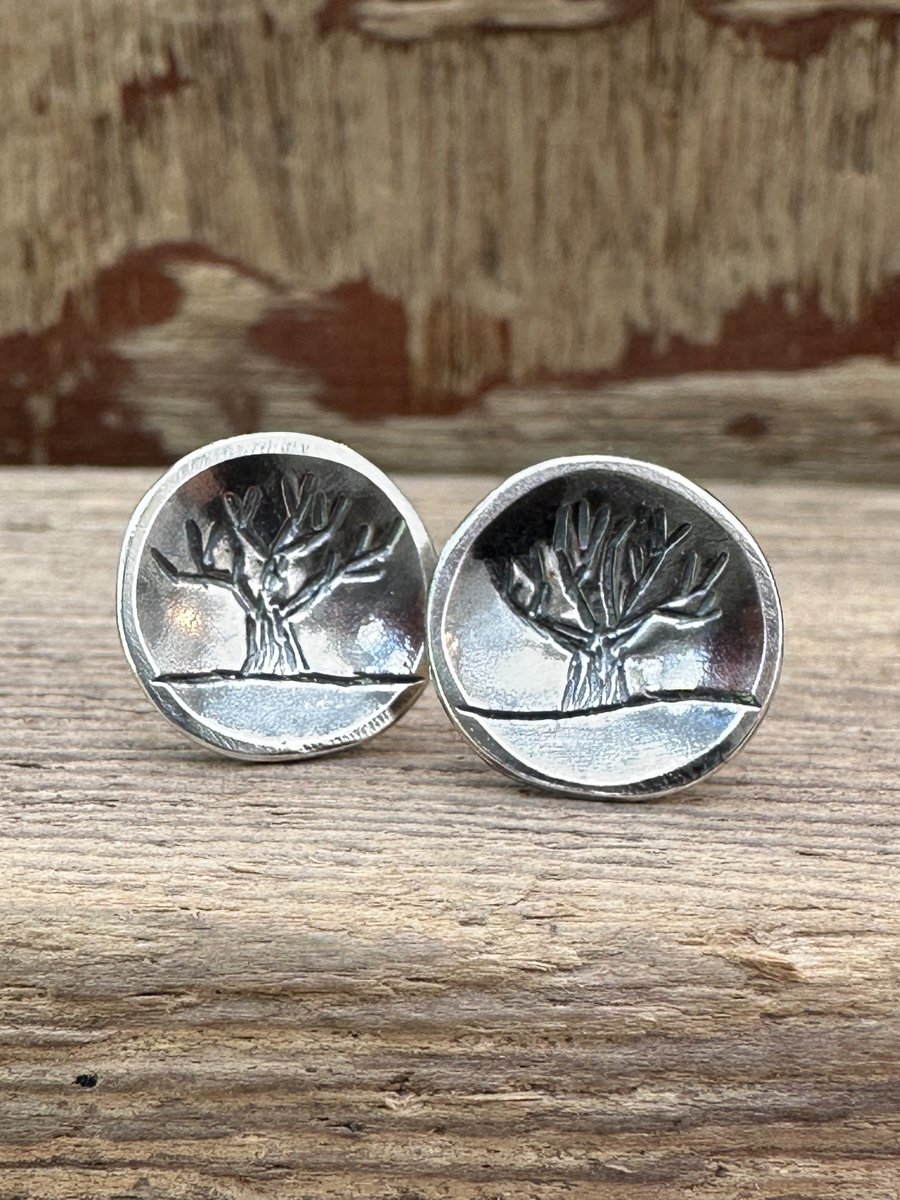 Tree Stud Earrings