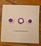Congratulations Card - Flowers - Handmade Crochet Card