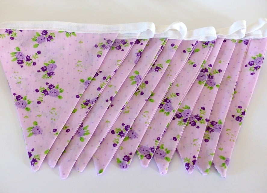 Perfectly Imperfect - Lilac Flower Bunting