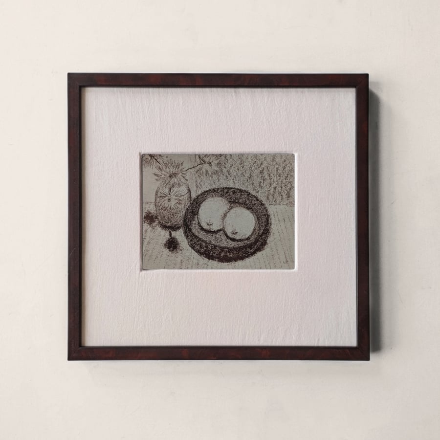Original Still Life Drawing - Lemons Small Wall Art