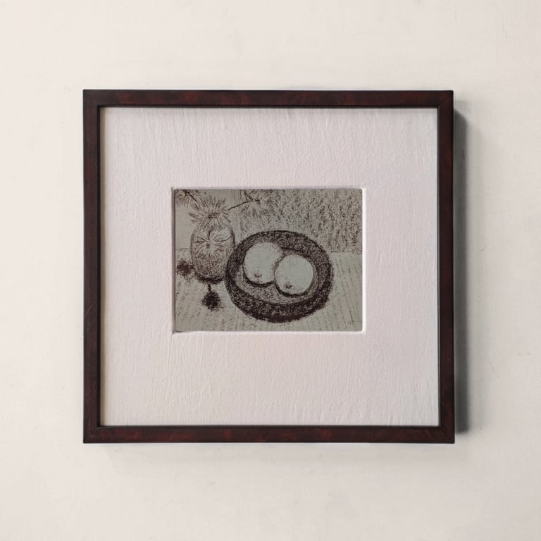 Original Still Life Drawing - Lemons Small Wall Art