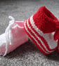 Hand Knitted Baby Trainers, Converse, Hightops - Image 4