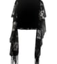 Upcycled Black Silver Sequin Blazer Cape Gothic Boho Alternative Statement Wear - Image 2