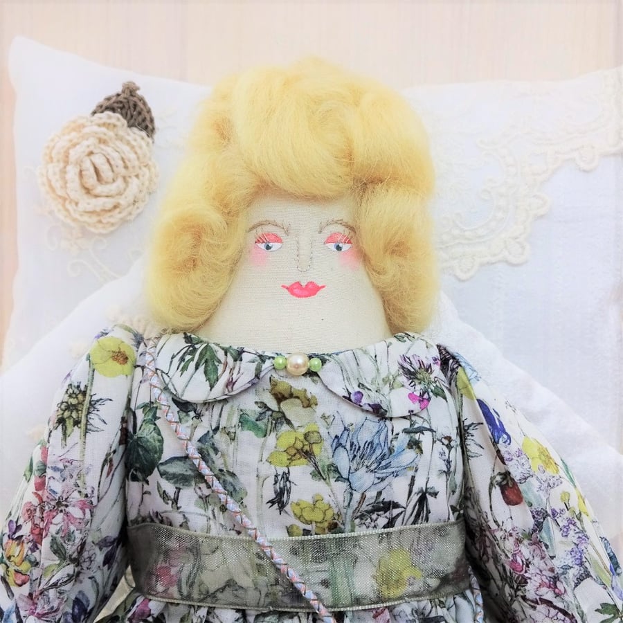 Frances - A Folk Art Rag Doll
