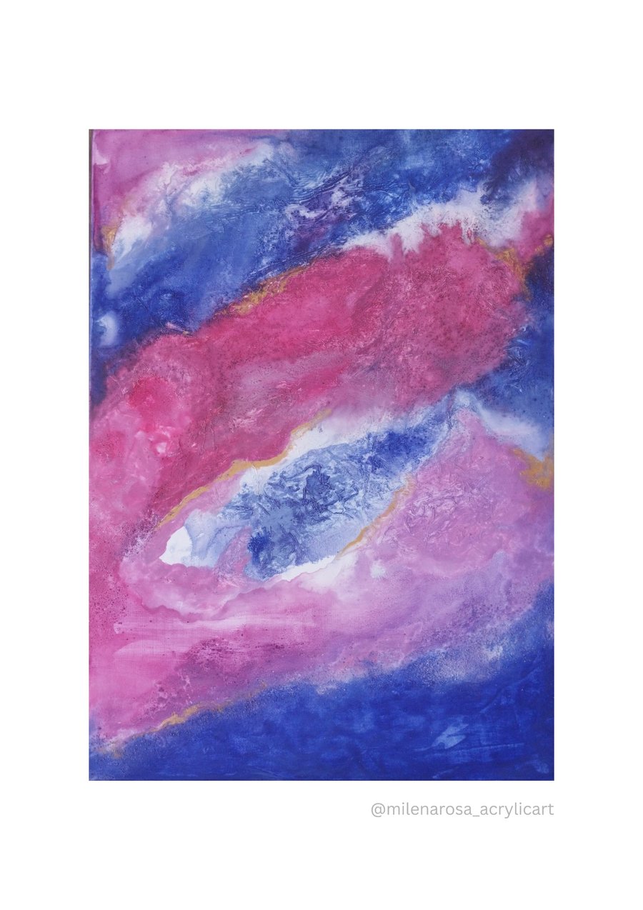 Dream Day In Pink Abstract Original Painting