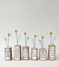 Clay Daisy Flower in a Printed Wood Block 'Enjoy the Little Things' - Image 5