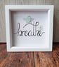 Handwritten sea glass BREATHE  - Image 3