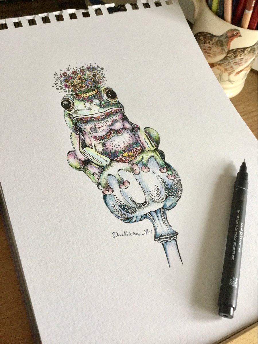 Frog Prince Art Print a4