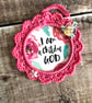 Bible Scripture hand crocheted frame - Image 2