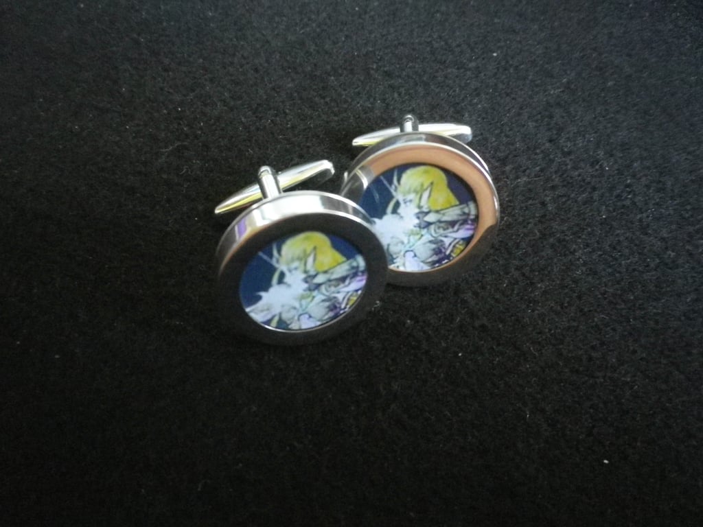 Female Archer cuff links free shipping, gift wrapped, dramatic image, Ref 1234, 